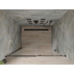 ORESTE 130 BLACK Clear Sprchové dveře do niky posuvné