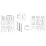 PILAR DOUBLE 177 Clear Sprchové dveře