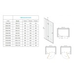 REBA 85 Clear Sprchové dveře