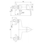 FREJA SLIM Sprchový set se sprchovou baterií