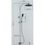FREJA SLIM Sprchový set se sprchovou baterií