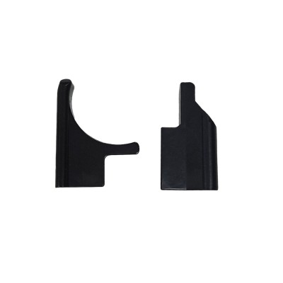 ALFA NEW black - koncovky k prahové liště levé i pravé - sada