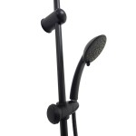 KREIS Black Sprchový set bez baterie - kulatý