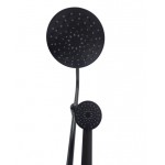 KREIS Black Sprchový set bez baterie - kulatý