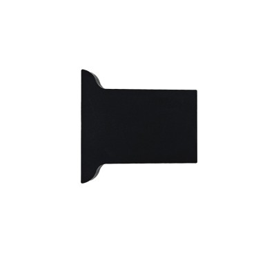 ALFA, BETA NEW black - krytky stěnového profilu - sada