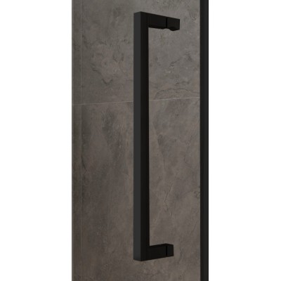 Madlo Black dvoubodové pro WM sprchové dveře, 42 cm