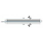 LUXE BLACK Polička k Walk-In zástěnám