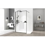 LUXE BLACK Polička k Walk-In zástěnám