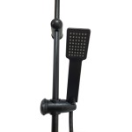 Relax Black Sprchový set bez baterie - hranatý