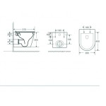 Kompletní 6-ti dílná sada WC s modulem do Sádrokartonu AM101/1120