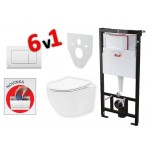 Kompletní 6-ti dílná sada WC s modulem do Sádrokartonu AM101/1120