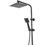 BRIAC Black Sprchový set s baterií a poličkou