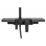 BRIAC Black Sprchový set s baterií a poličkou