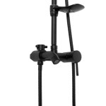 LORRAIN Black Sprchový set s baterií a mýdlenkou