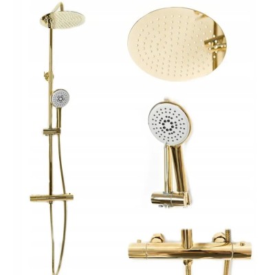 VALENTIN Gold Sprchový set s termostatickou baterií