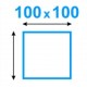 100 x 100 cm