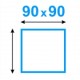 90 x 90 cm