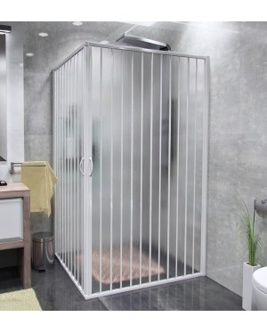 CLERMONT 60-80 x 60-80 Sprchová zástěna shrnovací