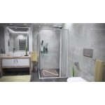 CLERMONT 60-80 x 60-80 Sprchová zástěna shrnovací