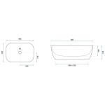 BRICE diamond Umyvadlo na desku