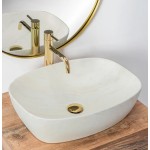 FLORENT ivory Umyvadlo na desku, mat