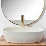 FLORENT ivory Umyvadlo na desku, mat