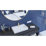 GEOFF 50 Umyvadlo na desku s krytým odtokem