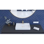 GEOFF 50 Umyvadlo na desku s krytým odtokem