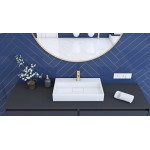 GEOFF 50 Umyvadlo na desku s krytým odtokem