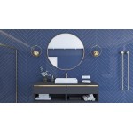 GEOFF 50 Umyvadlo na desku s krytým odtokem