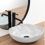 PRISCIL Umyvadlo na desku - lesk