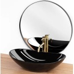 ROGER black Umyvadlo na skříňku oválné