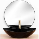 ROGER black Umyvadlo na skříňku oválné