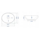 SATUR silver Umyvadlo na desku - lesk