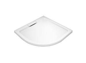 HARD 80x80x3,5 čtvrtkruhová mramorová vanička