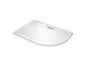 HARD 90x80x3,5 Levá asymetrická mramorová vanička