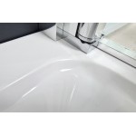 HARD 90x80x3,5 obdélníková mramorová vanička