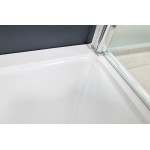 HARD 90x80x3,5 obdélníková mramorová vanička