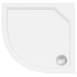 LAGO 90x90x3 čtvrtkruhová mramorová vanička