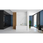 EVIKA gold 80 Vanová zástěna - pevná