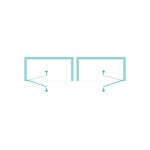 ETON 1 Clear 85 x 145 cm Well Vanová zástěna