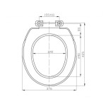 REGINA WC sedátko, bílá