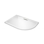 NATALI HARD 100x80 Clear Levý Sprchový kout asymetrický