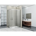 NATALI HARD 100x80 Clear Pravý Sprchový kout asymetrický