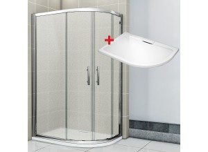 NATALI HARD 100x80 Grape Levý Sprchový kout asymetrický