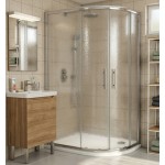 NATALI ROCKY 100x80 Grape Levý Sprchový kout asymetrický