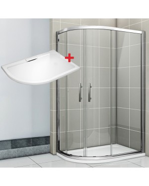 NATALI HARD 120x90 Clear Pravý Sprchový kout asymetrický