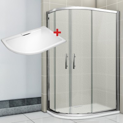 NATALI HARD 120x90 Grape Pravý Sprchový kout asymetrický