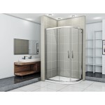 NATALI HARD 90x80 Clear Levý Sprchový kout asymetrický