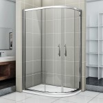 NATALI HARD 90x80 Clear Levý Sprchový kout asymetrický